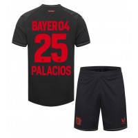 Camiseta Bayer Leverkusen Exequiel Palacios #25 Primera Equipación Replica 2023-24 para niños mangas cortas (+ Pantalones cortos)